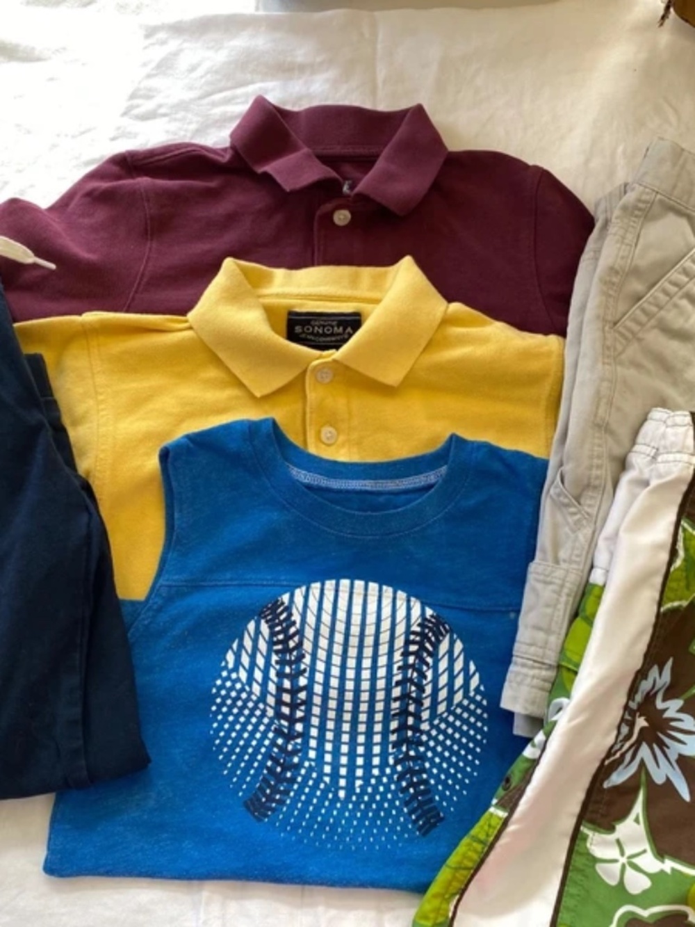 Lot 6 Pieces Boys Clothes Polo Shorts Swim Trunks Pants SIZE 6 Old Navy Sonoma